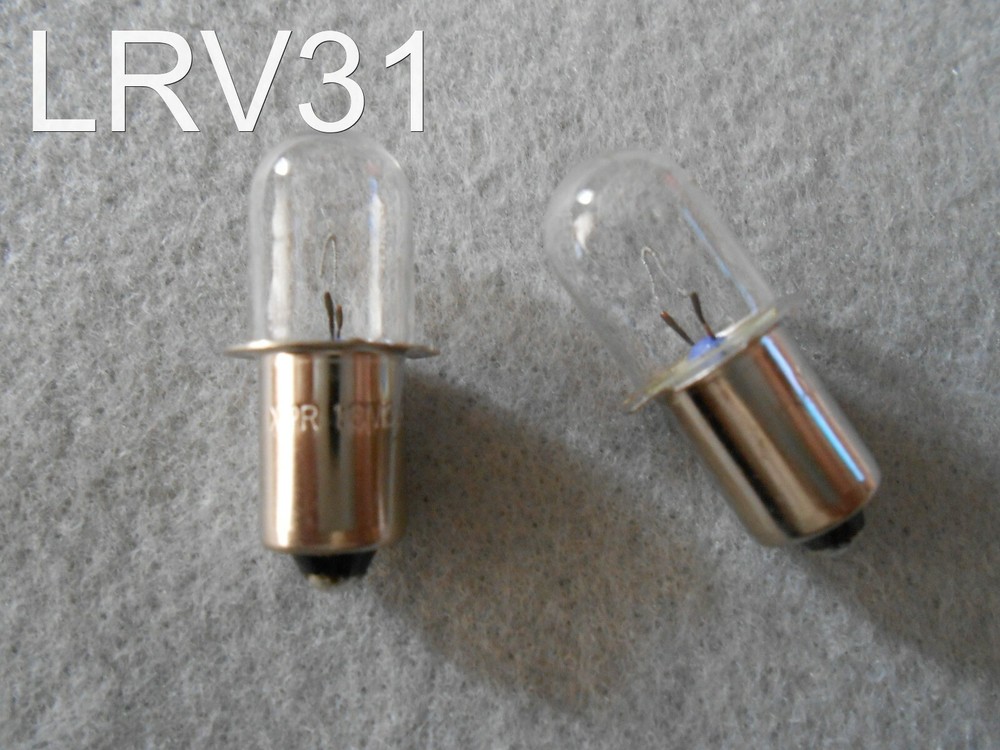 (2) PORTER CABLE 18 v VOLT Flashlight Replacement Xenon Bulb / PC18FL - PCL180L
