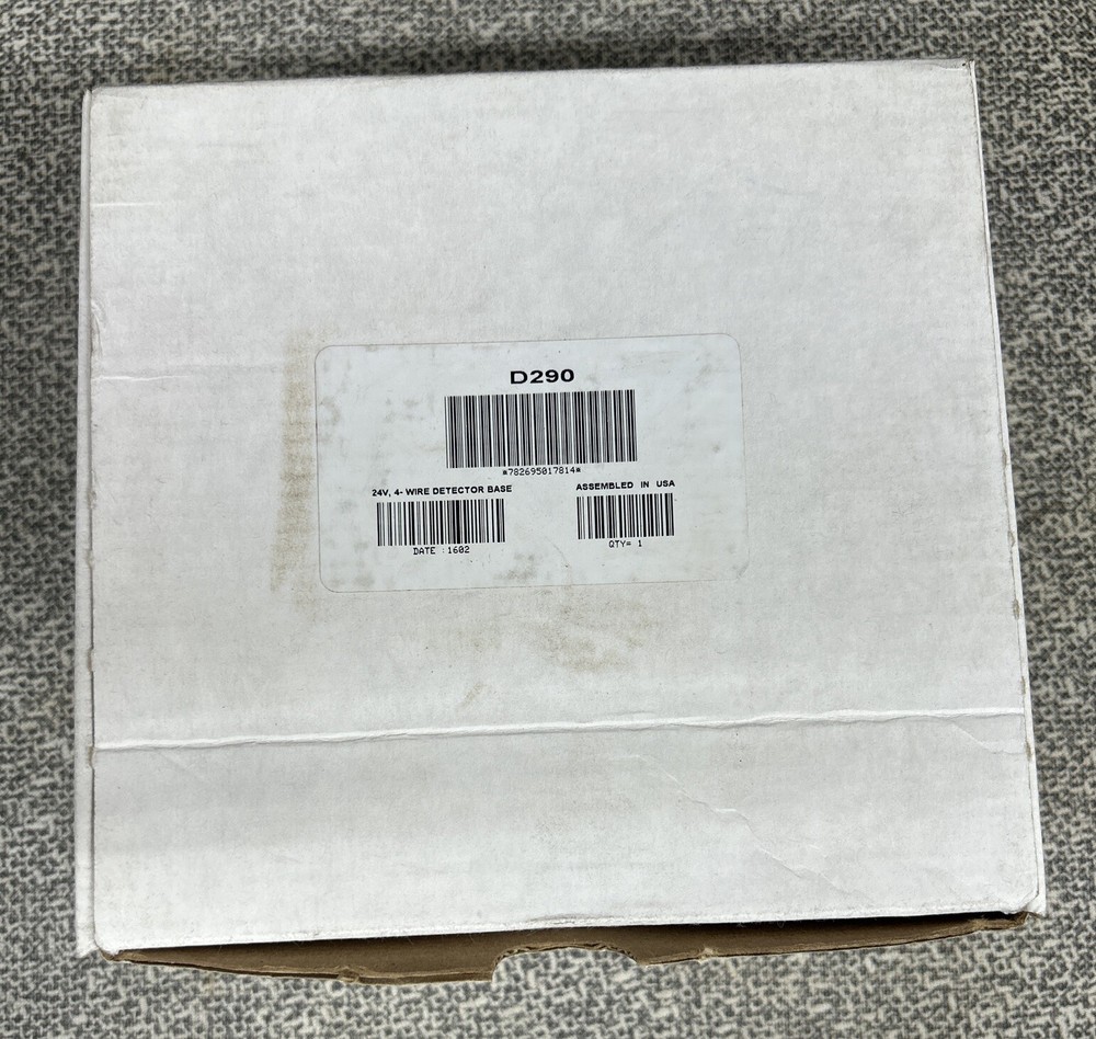 Bosch D290 Four-Wire Detector Base, 24VDC