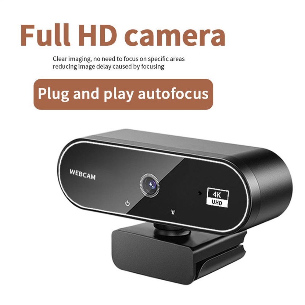 4K Webcam Video Camera 2K Autofocus Streaming Web Cam With Microphone HD 1080P