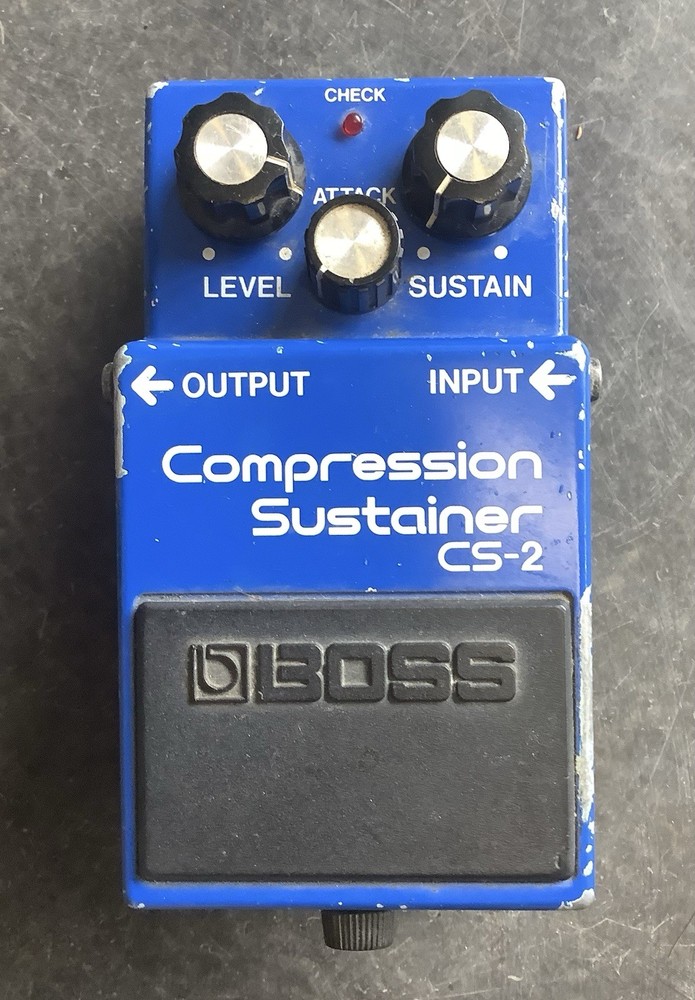 BOSS CS-2 Compression Sustainer Pedal - Made in Japan - Vintage 1982