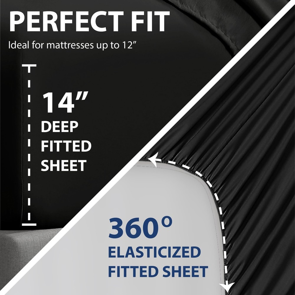 TwinXL Double-Sided Organizer Pocket Fitted Smart Sheet - Double Brushed Ultr...