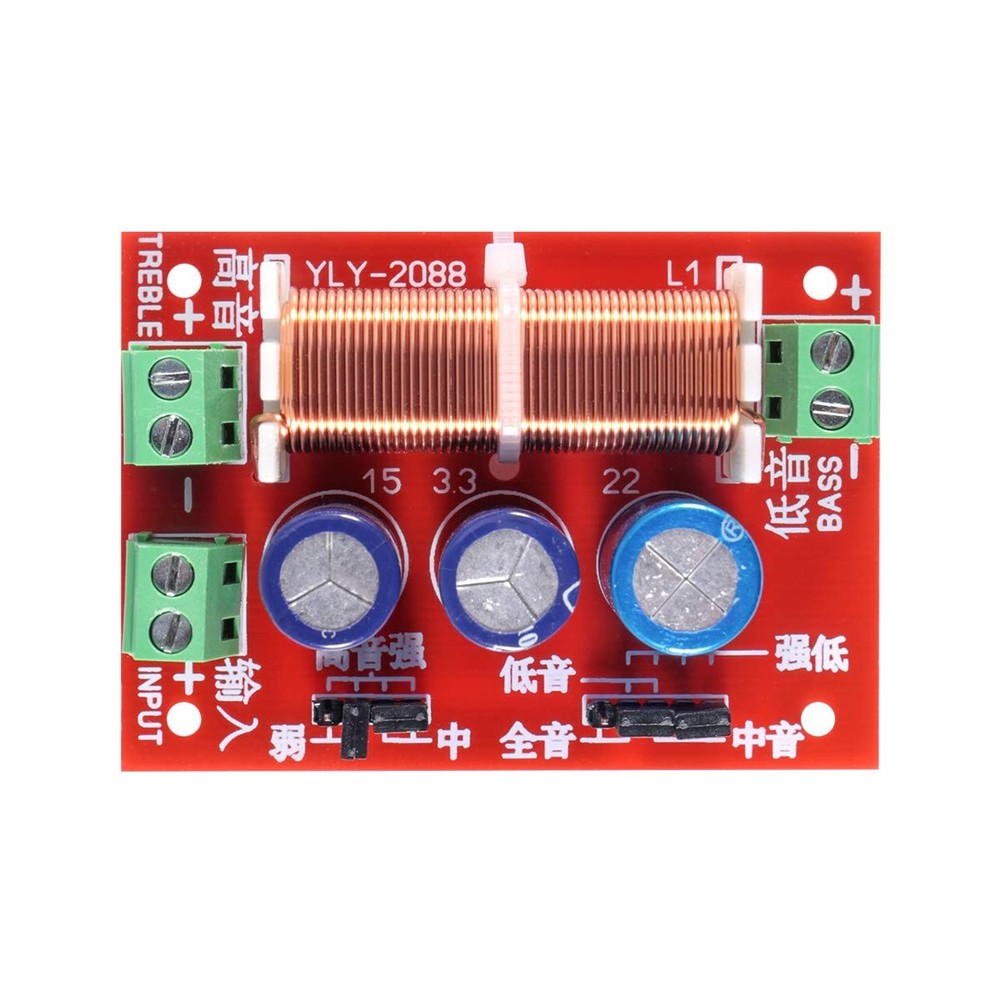 2pcs 400W Adjustable Multi Speaker Treble/Bass 2 Unit Audio Frequency Divider...