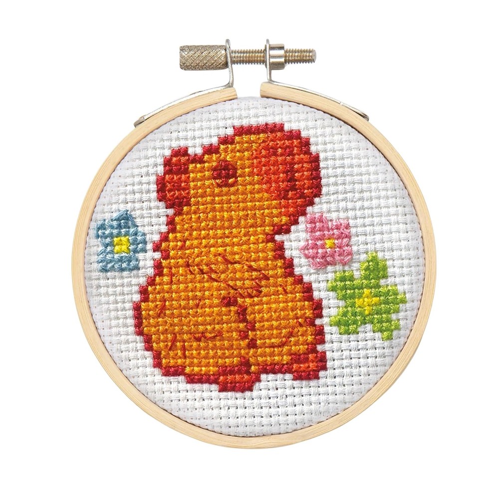 Capybara Cross Stitch Embroidery Kit