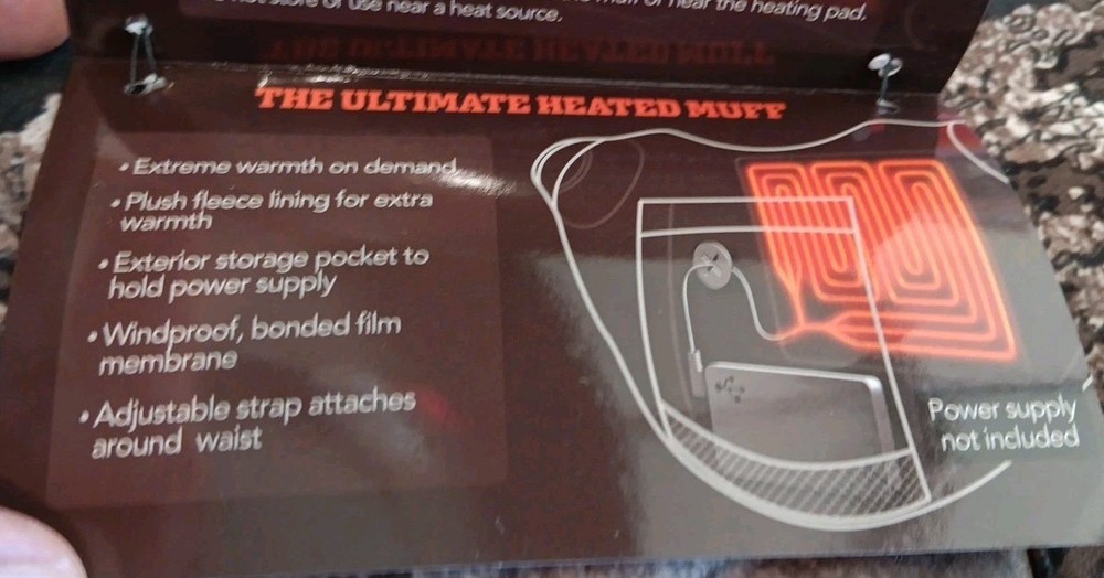 Huntworth The Ultimate Heated Muff NWT