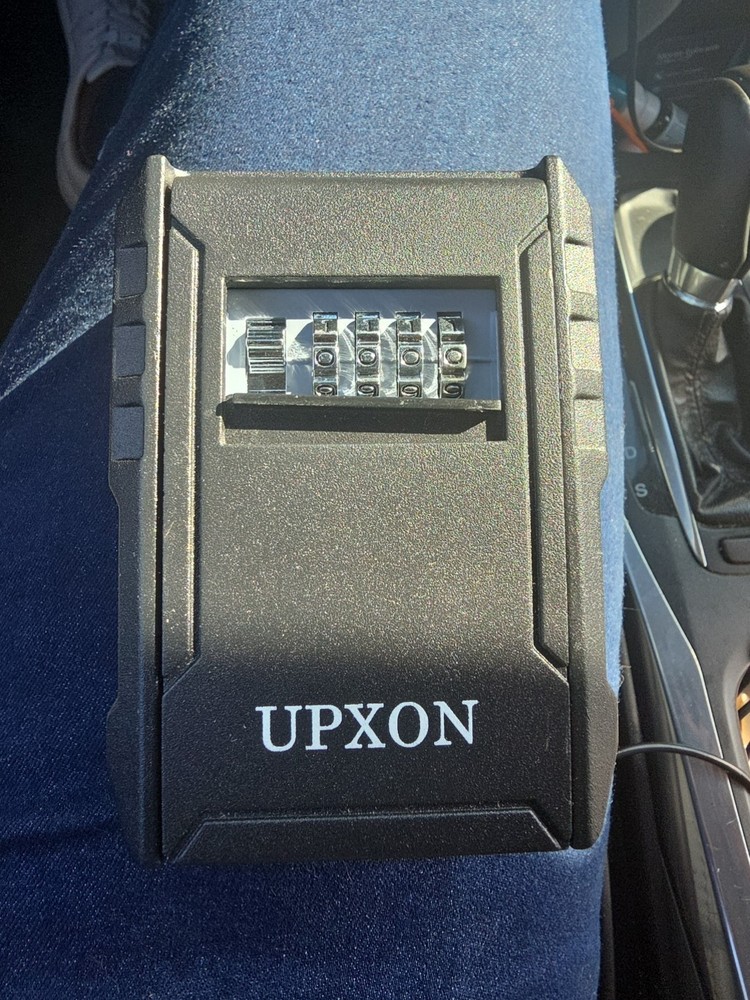 Key Lock Box, UPXON Extra Large Key Storage Box with Resettable Code, 4 Digit