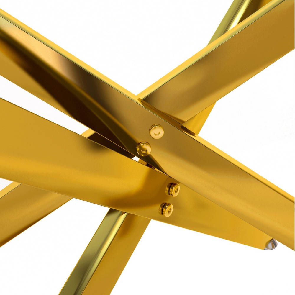 39.4" Rectangular Clear Tempered Glass Coffee Table Living Cocktail Centre Table