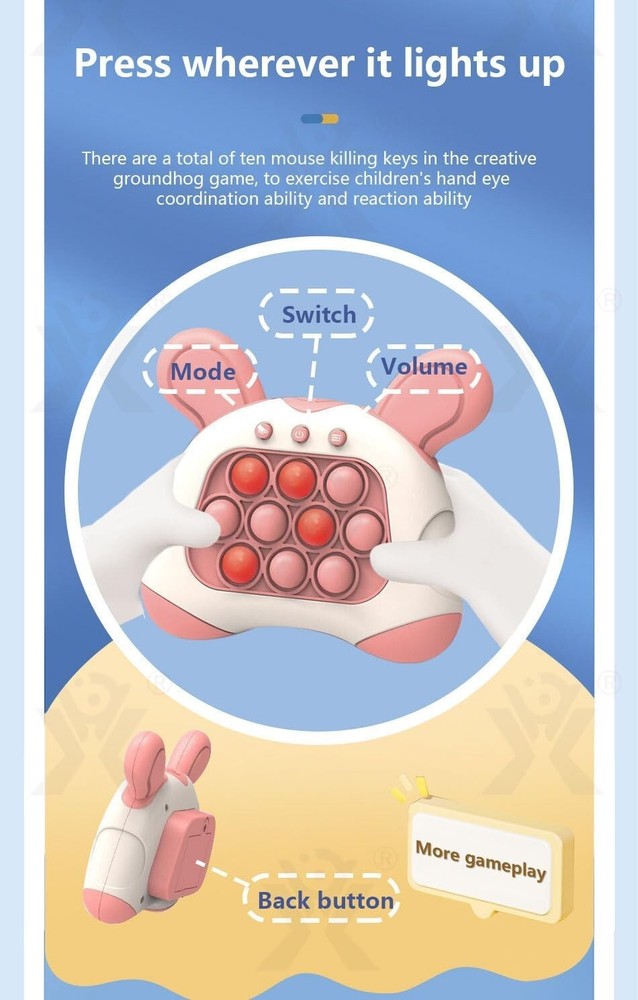 Fast Push Interactive Game – 4 Modes for Hand-Eye Coordination 2-pack