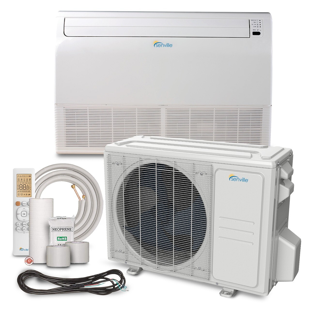 24000 BTU Ceiling/Floor Mounted Ductless Mini Split AC Heat Pump ENERGY STAR