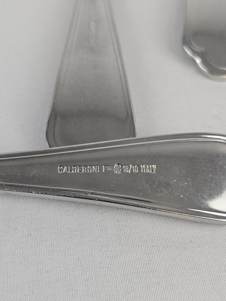 Calderoni Silverware Flatware 4 Dinner Forks