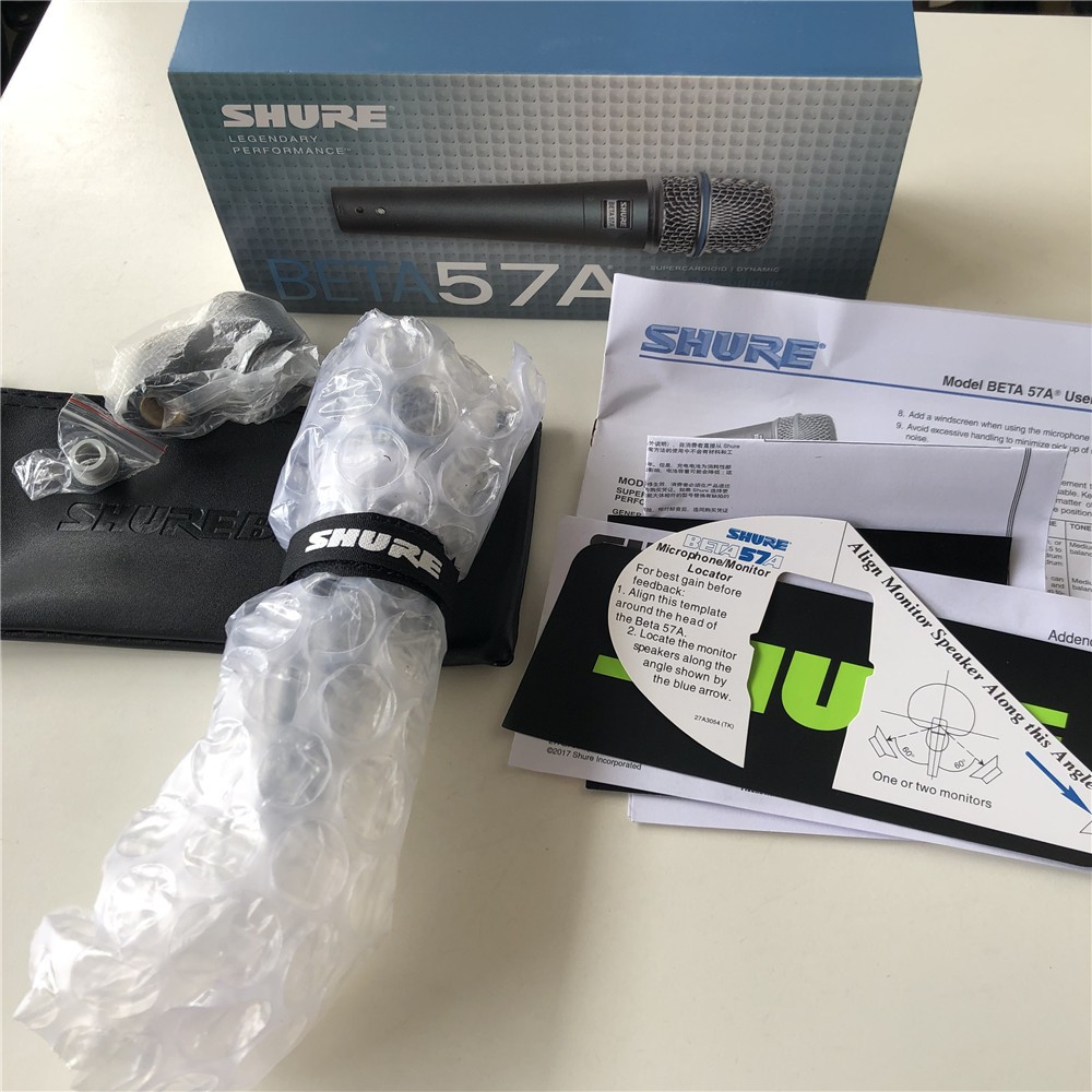 Opened Beta57A Supercardioid Dynamic Instrument Vocal Microphone No Cable