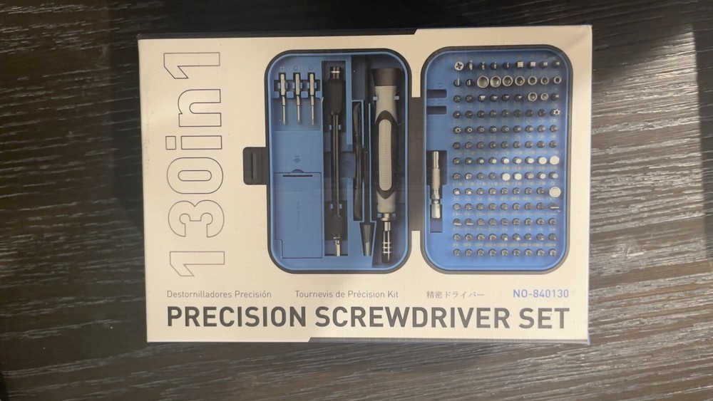 130 In 1 Precision Screwdriver Kit - Black option