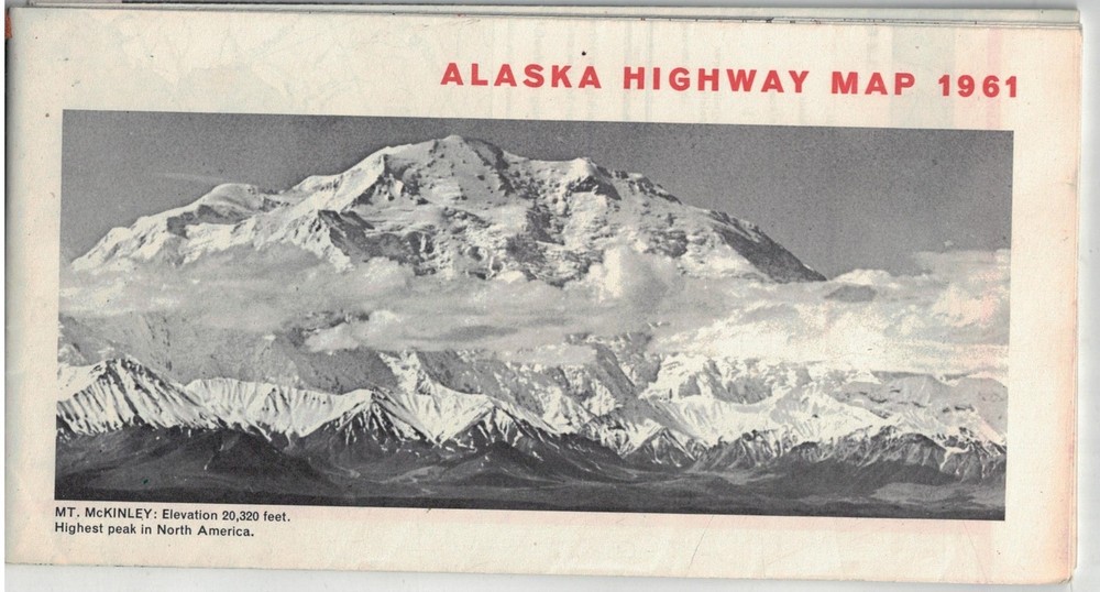 1961 Alaskan Highway Map Nice