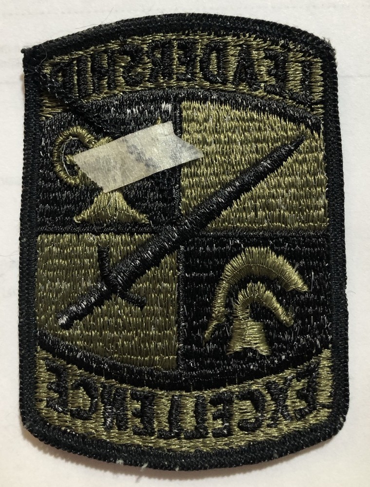 Leadership Excellence Military Patch Black & Green