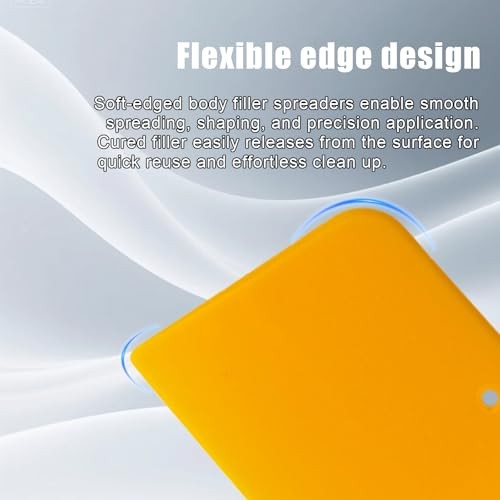 Body Filler Spreader, 9 Pack Flexible Reusable Plastic Spreader Tool, Multi
