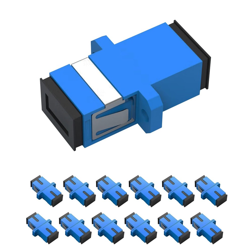12 Pack Single Mode Simplex SC Fiber Optical Adapter Coupler Network Connector
