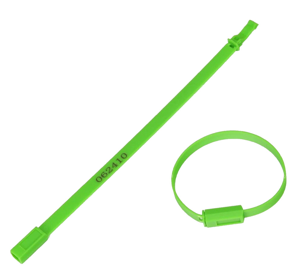 1000 Numbered Plastic Tamper Seals Security Shipping Tags Fixed Length Container