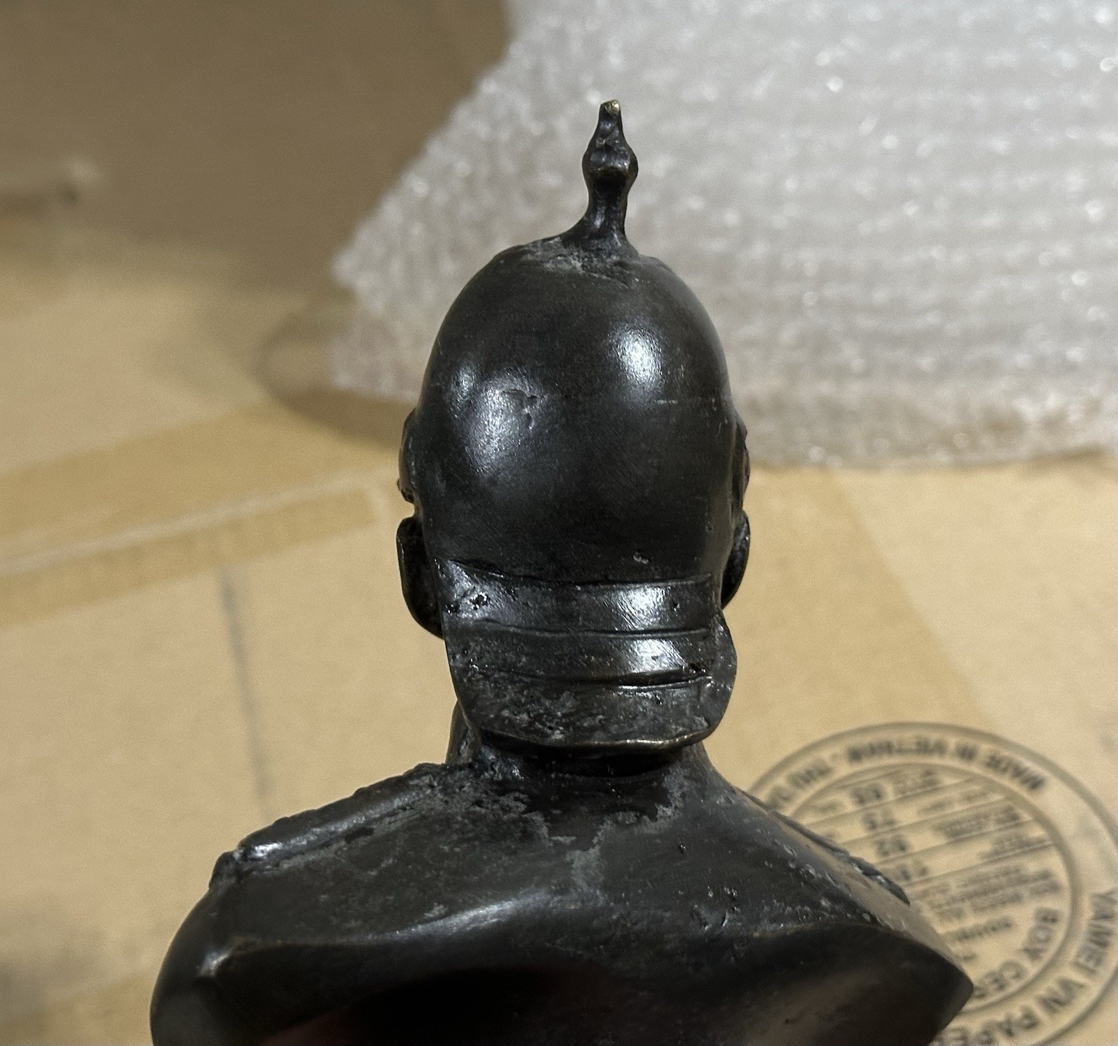 COOL! German Otto Von Bismarck Desk Statue Bronze Good Condition!