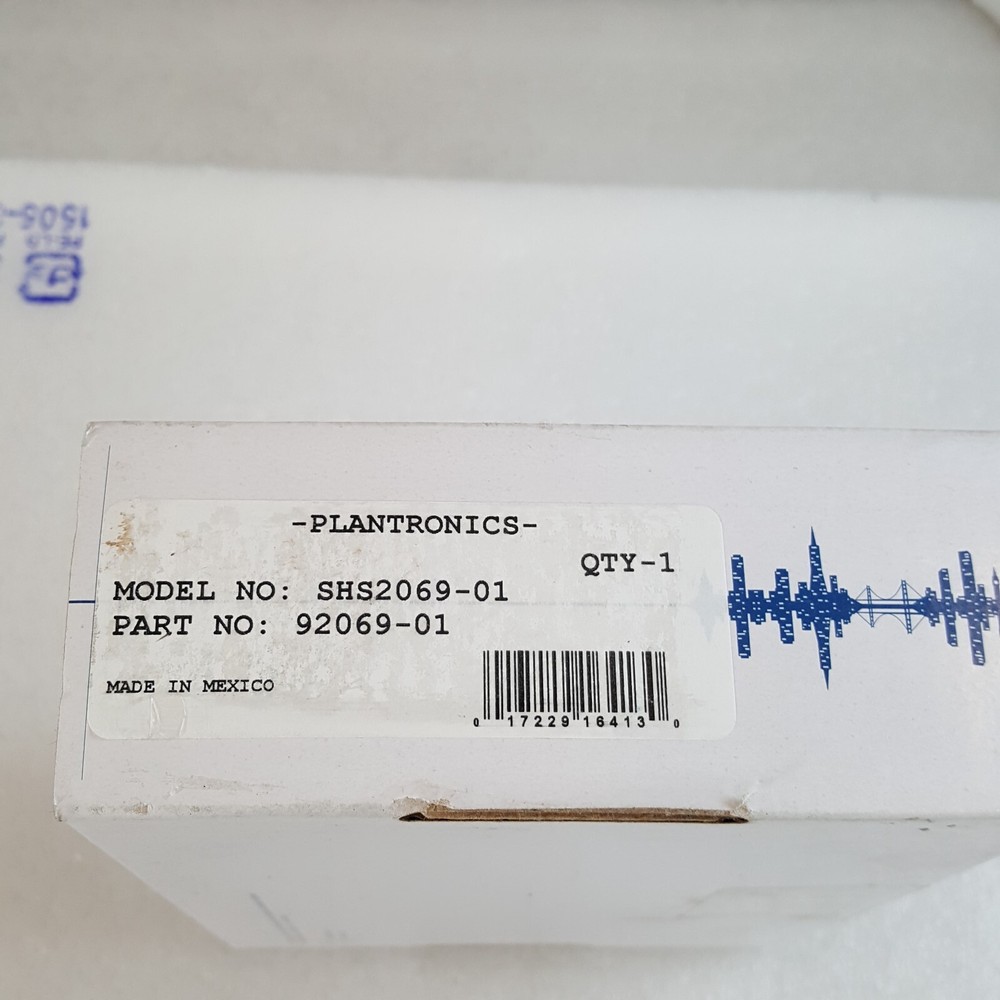 Plantronics SHS2069-01 Headset 92069-01 w/ TA6MLX Connector