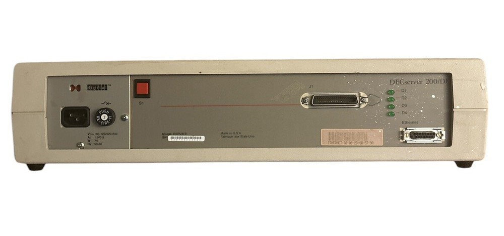 DECserver 200 / DL - POWERS ON - UNTESTED - READ DESCRIPTION!