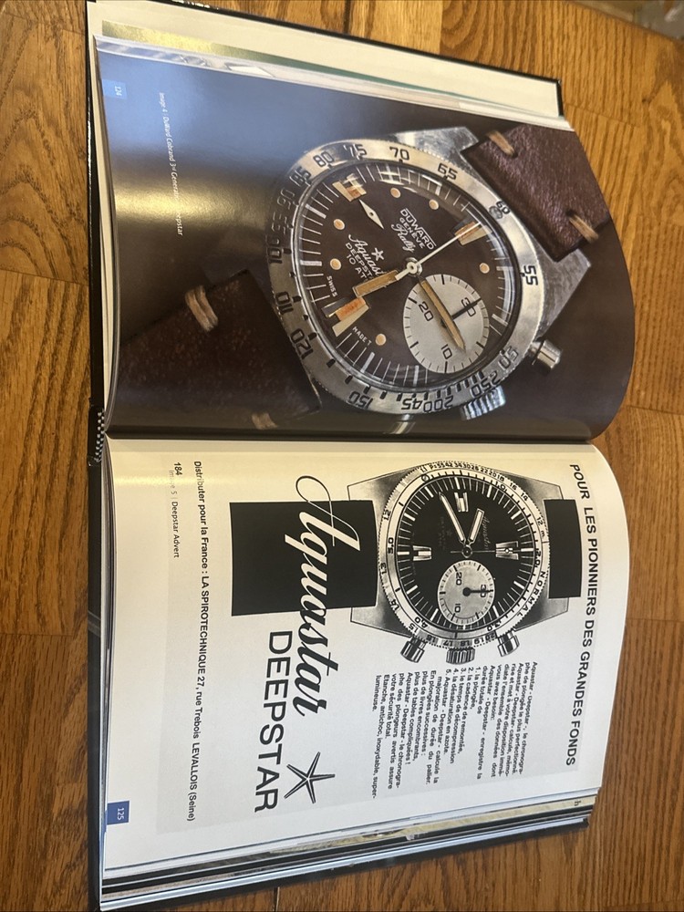AQUASTAR Deepstar A Dive Into Time Book Peter McClean Chronograph Diver Signed