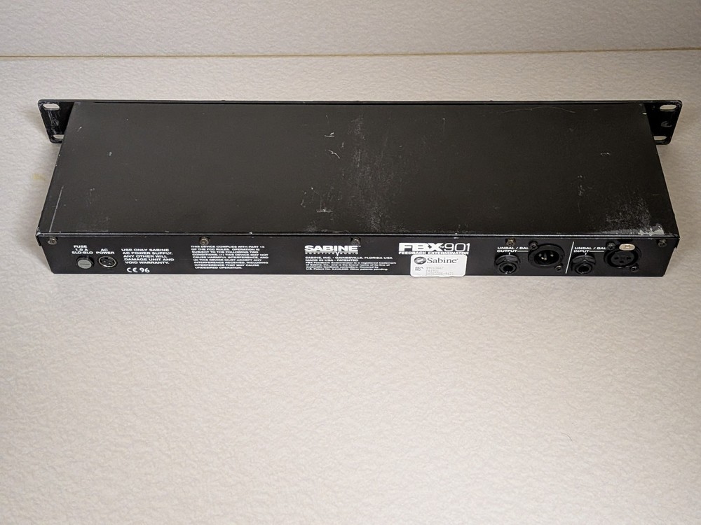 SABINE FBX901 Feedback Exterminator No Power Cord / Untested