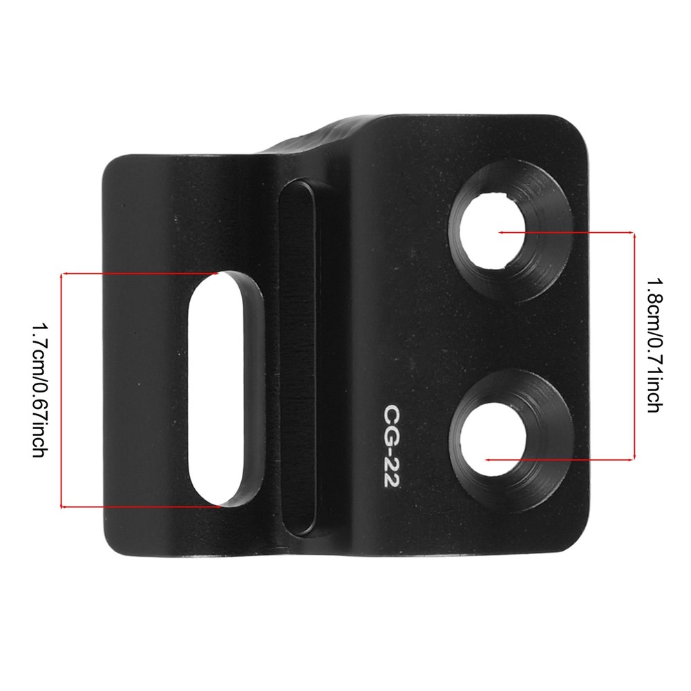 Black Front Derailleur Hanger Aluminium CNC Processing Anodic Oxid
