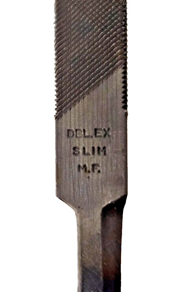 Nicholson 7" Double Extra Slim Taper File Double Cut Triangular USA MADE N.O.S.