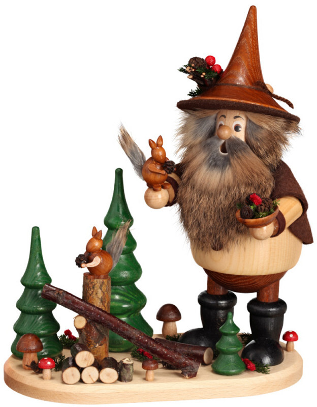 Gnome Forest Squirrel Incense Smoker