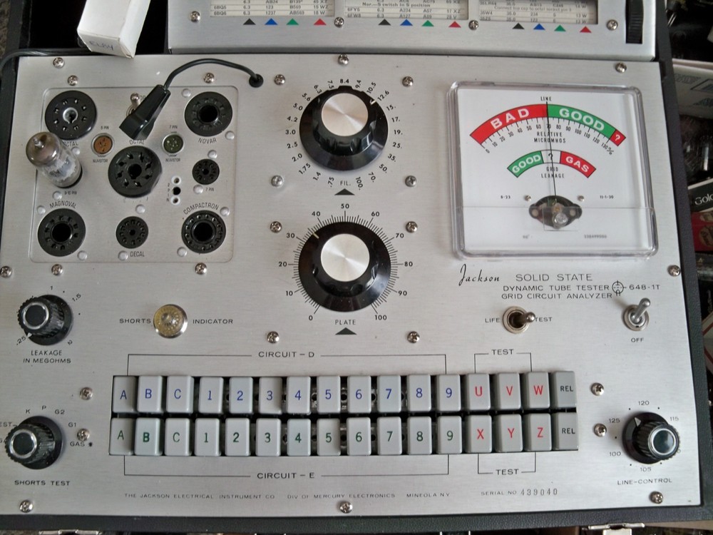 Nice Jackson 648-1 Tube Tester
