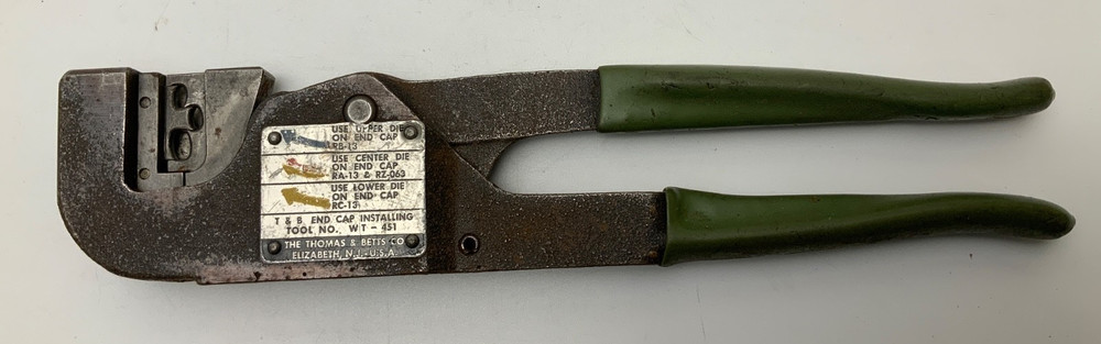 THOMAS & BETTS WT-451 T & B END CAP INSTALLING TOOL NO WT451