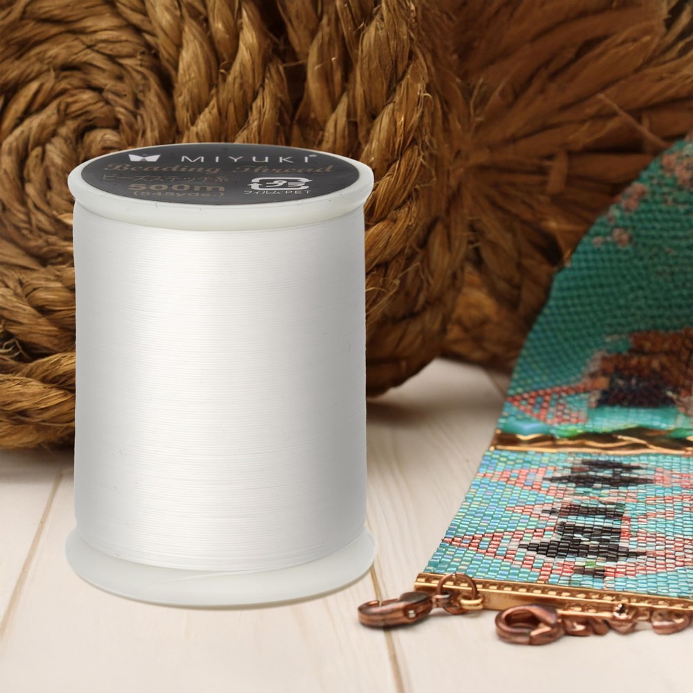 Beading Thread – Pre-Waxed Nylon String for Stringing Projects, 500 Meter/545...