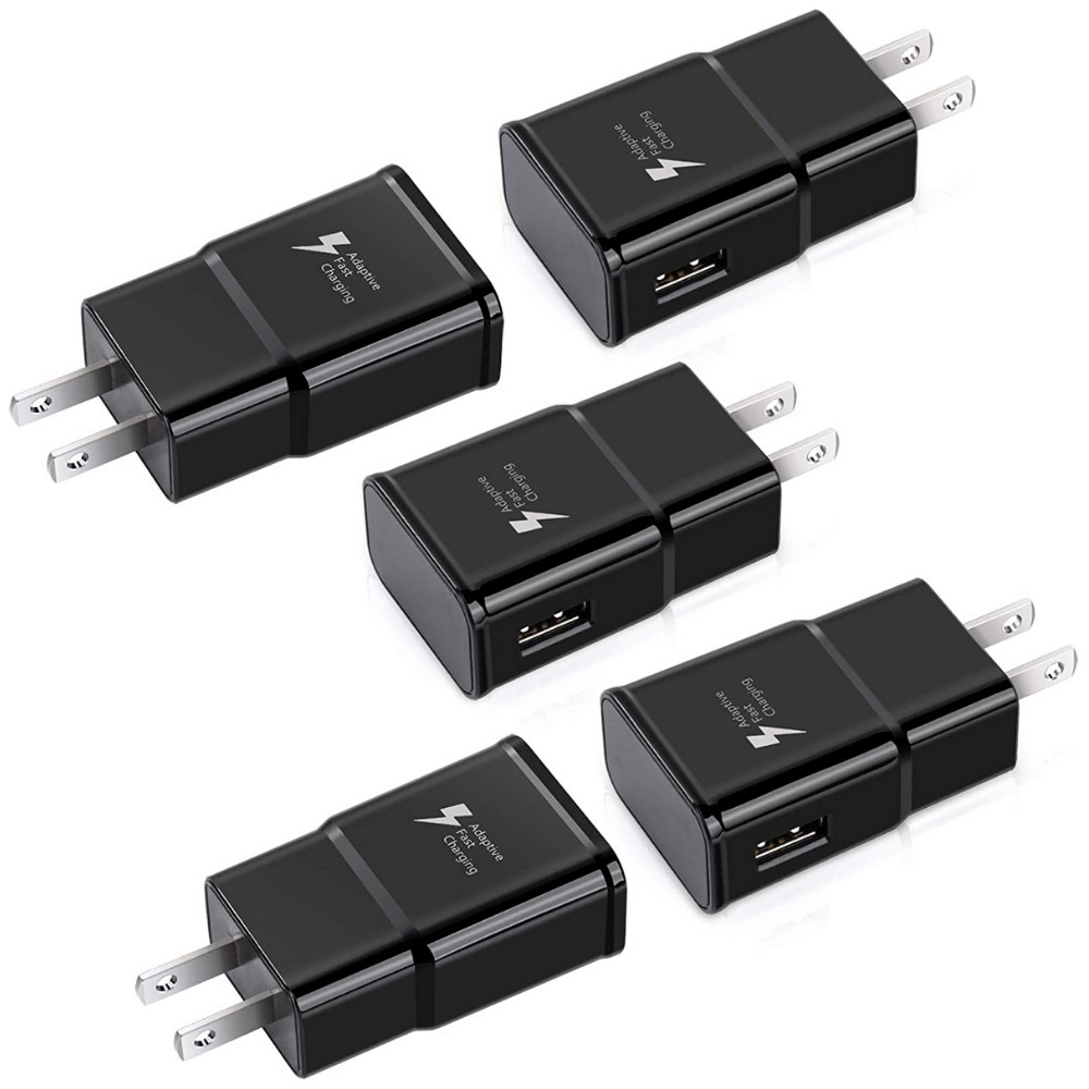 5Pack Lot Adaptive Fast USB Wall Charger Block Power Adapter For Samsung Android