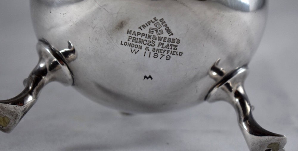 SILVER PLATE MAPPIN & WEBB COFFEE POT c1898