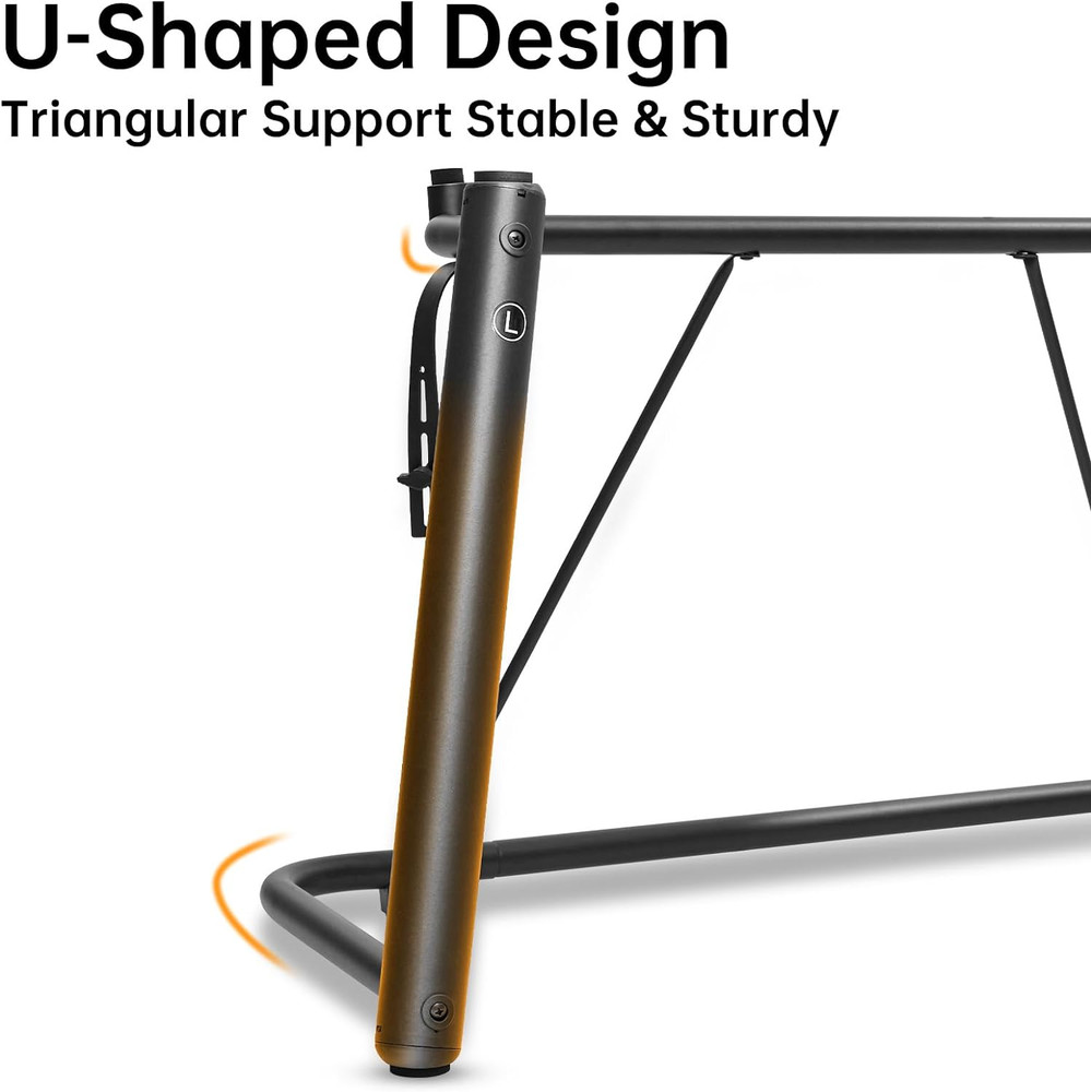 U-Shaped Design Keyboard Display Stand,Keyboard Stand with Locking Straps,Heavy-