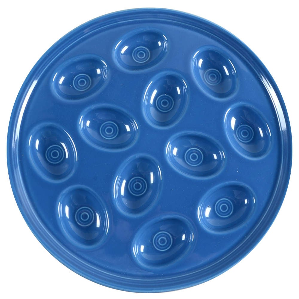 Homer Laughlin  Fiesta Lapis Blue  Deviled Egg Plate 10033331