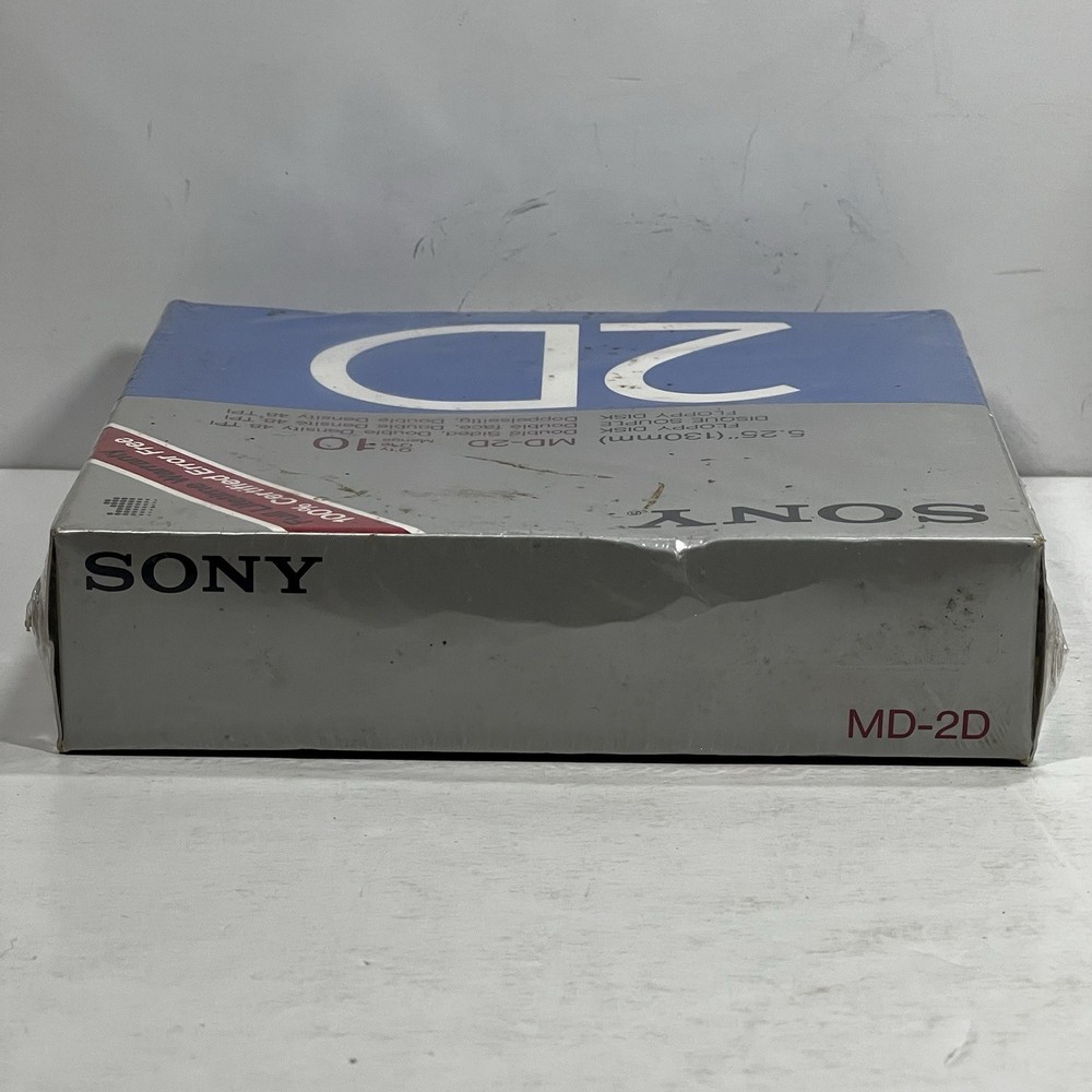 Sony MD-2D 5.25” Floppy Disc 10 Pack New Sealed