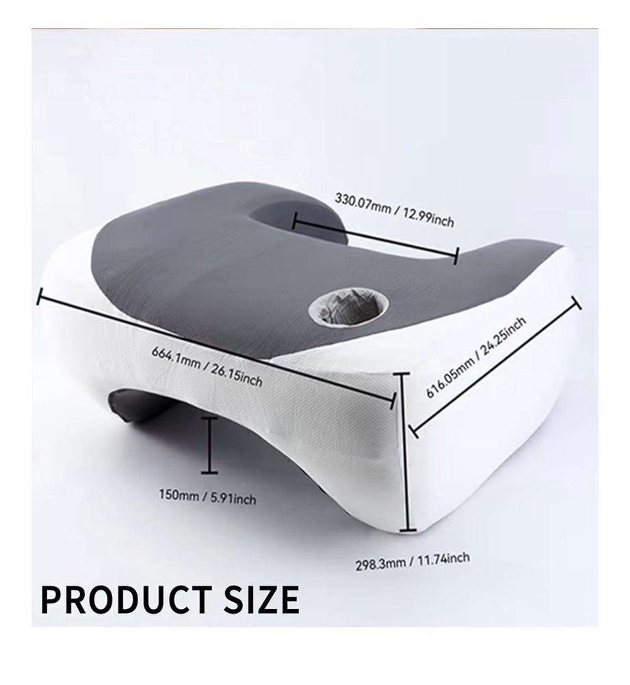 Memory Foam Game & Reading Pillow with Adjustable Folding Table for Adults