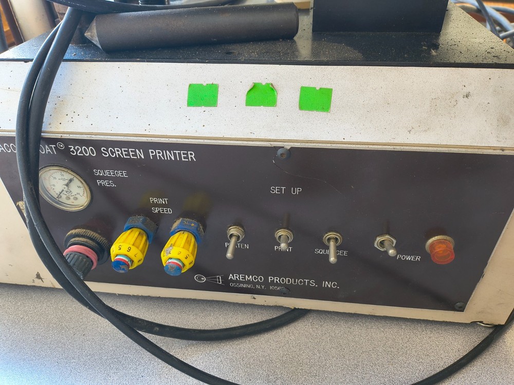 Used ACCU-COAT 3200 Screen Printer Good Condition