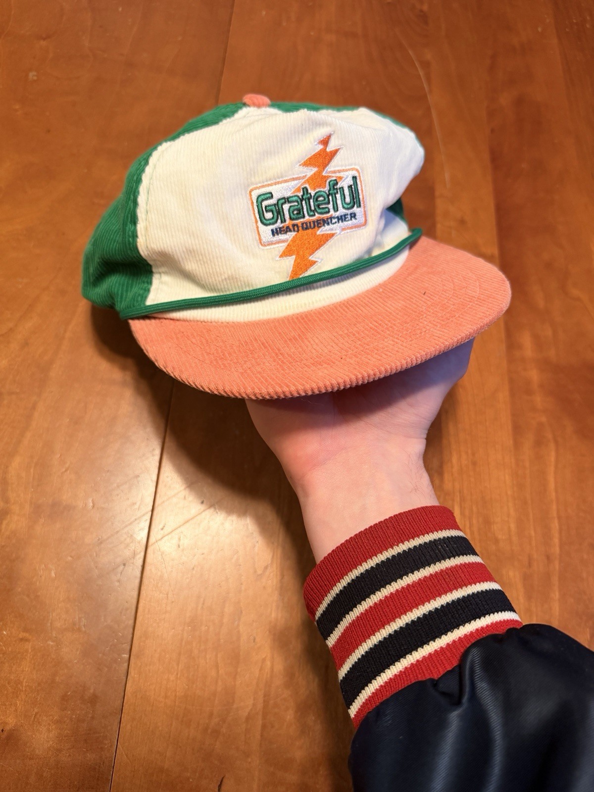 Vintage RARE Grateful Dead Snapback hat parking lot corduroy 80s spin off