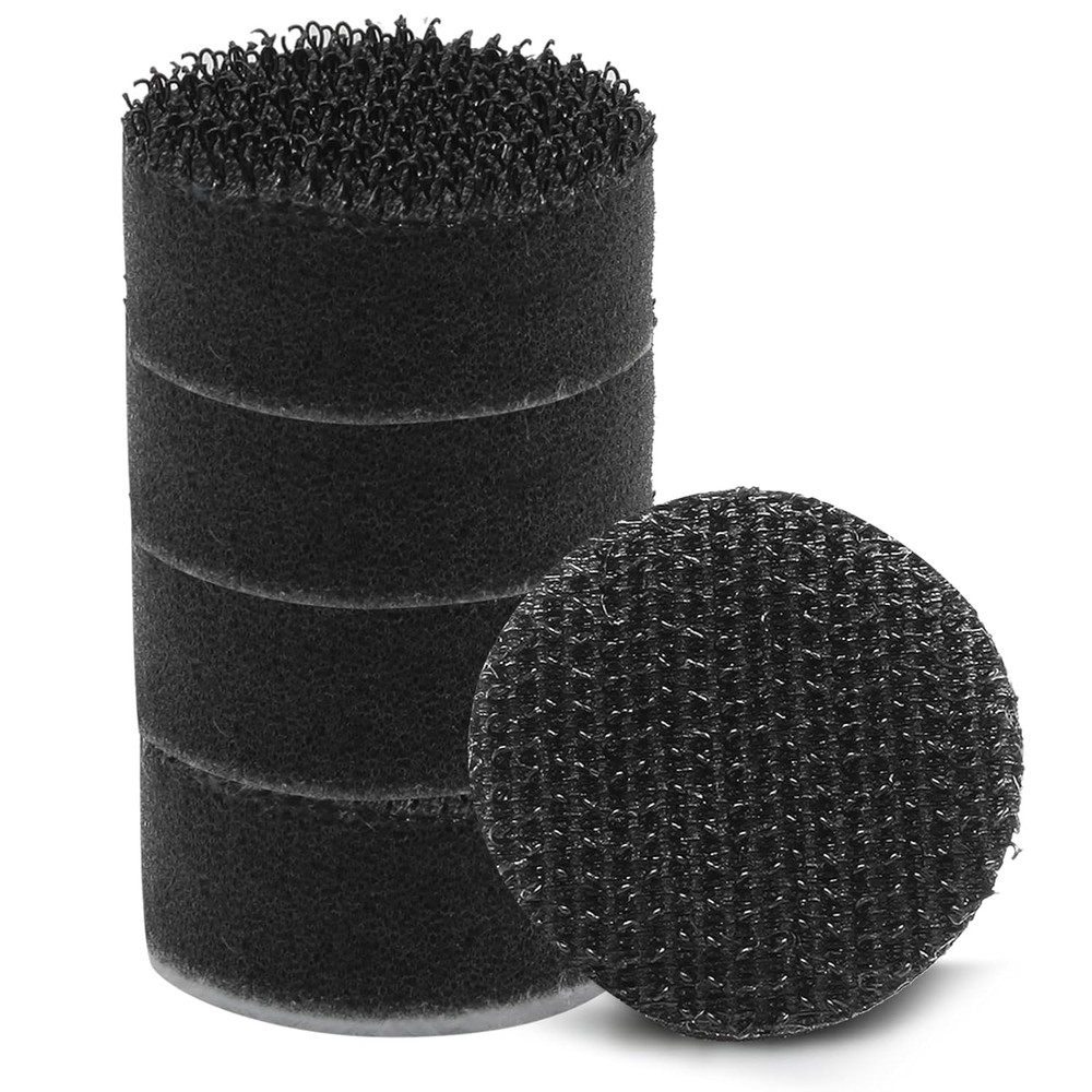 5 Pack 1 Inch Soft Foam Hook and Loop Cushioning Buffer Pads, 25mm
