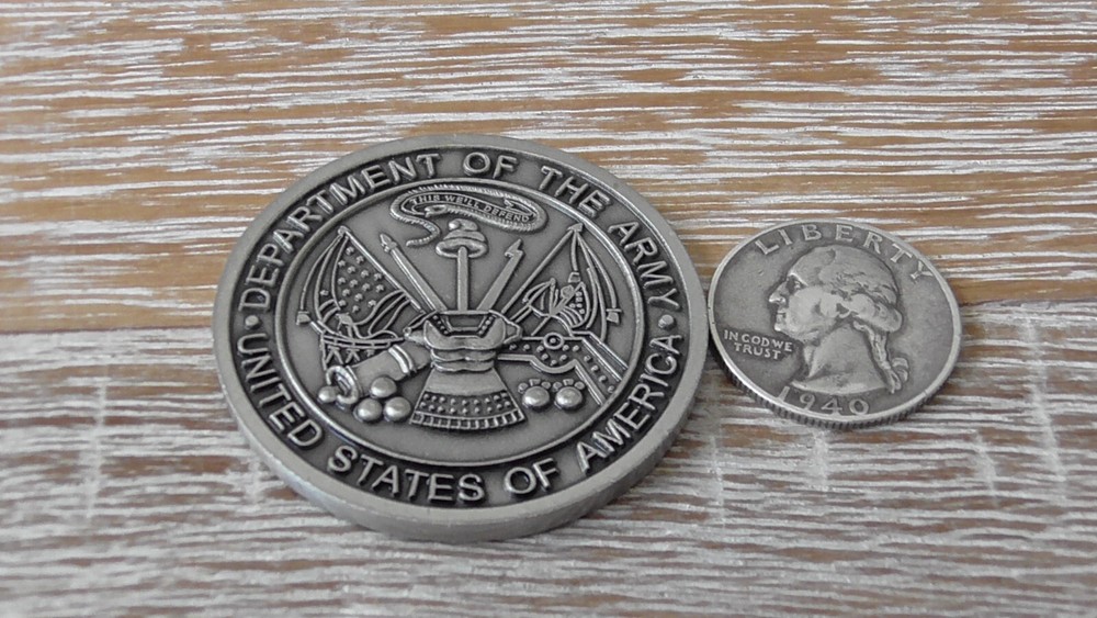 US Army DLS Distributed Learning System Challenge Coin #A952