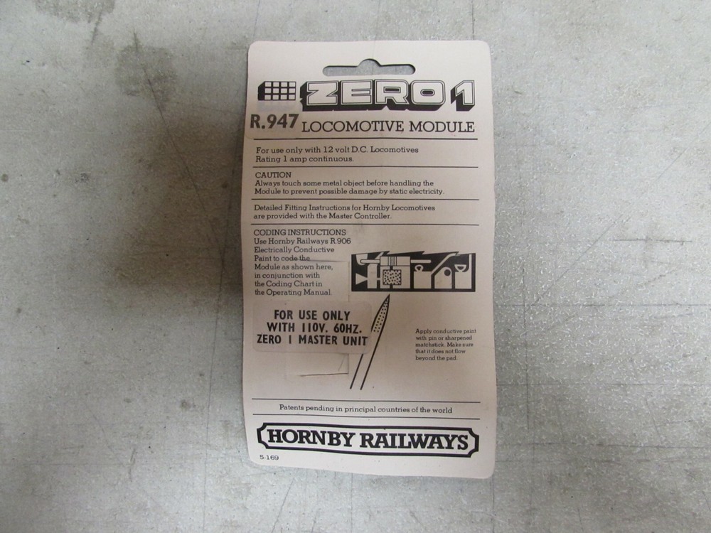 HORNBY ZERO 1 R947 LOCOMOTIVE MODULE (LOT 930)
