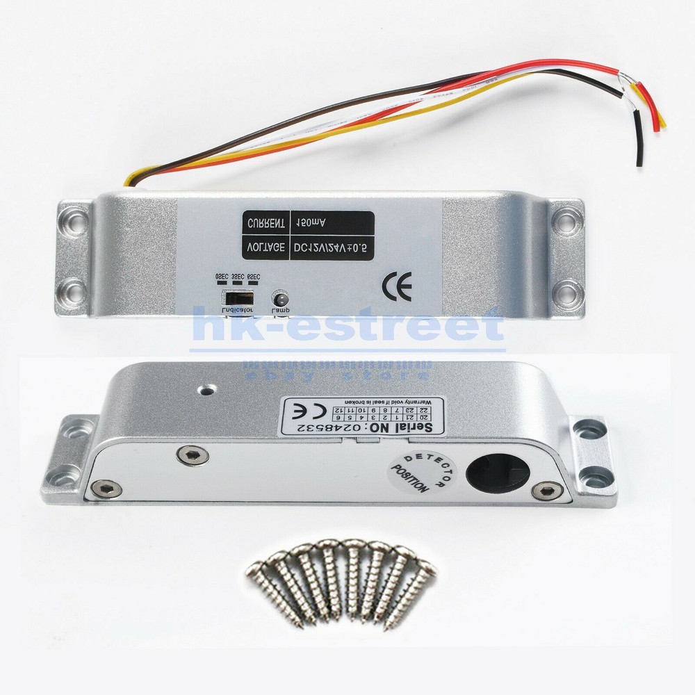 DC12V Electric Drop Bolt Lock NC Fail-Safe for Door Access Control System US