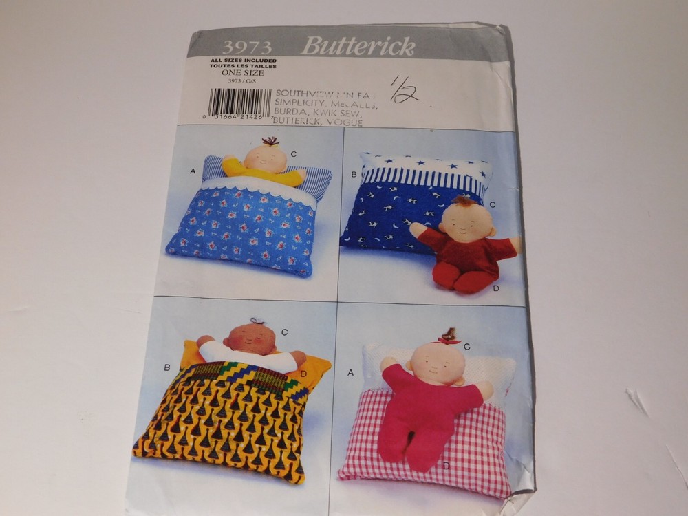 Baby Doll in pillow Pattern - Butterick Pattern 3972  uncut