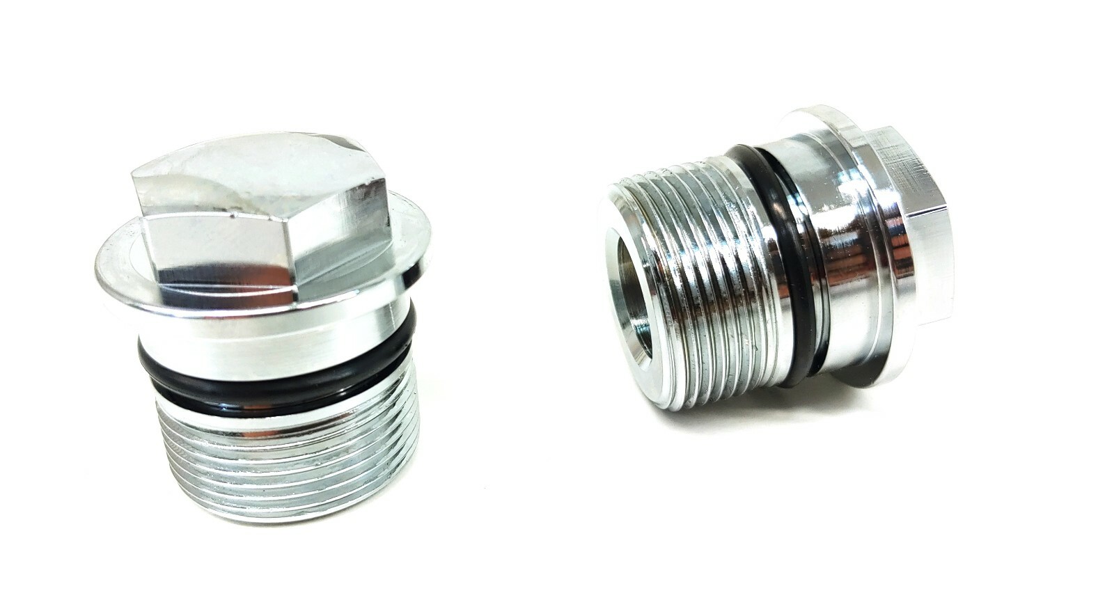 2x Chrome Fork Bolt Cap Set CB450 CB500 CB550 CB750 Honda (See List) #J210