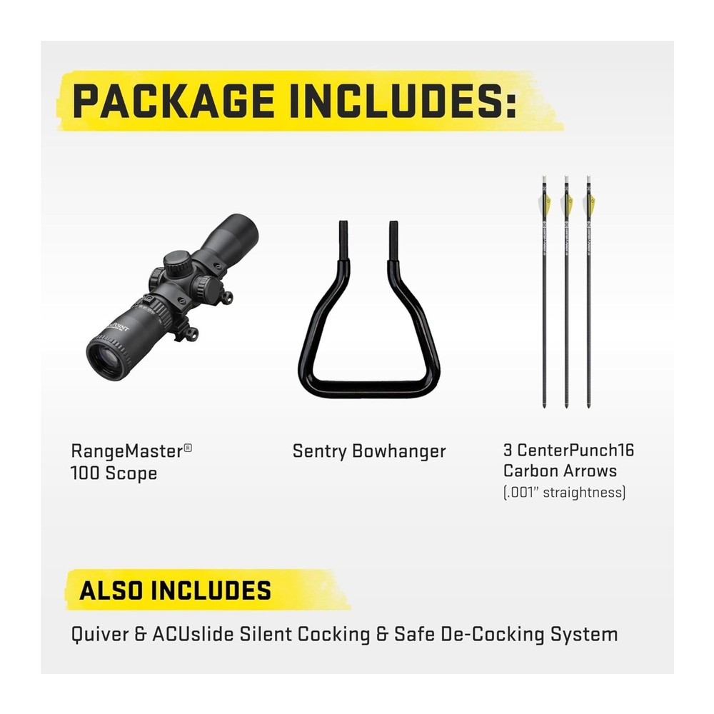 Siege 425, ACUslide, RangeMaster 100 Scope (Moss Green) (Renewed)