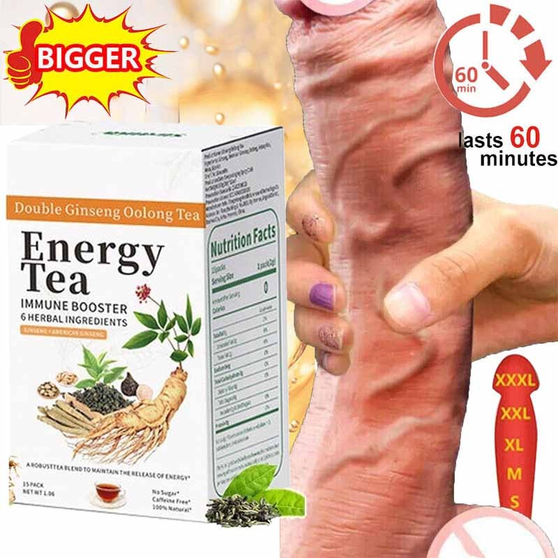 Energy Tea Immune Booster Ginseng Oolong Tea, Kidney Liver Tea For Women & Men