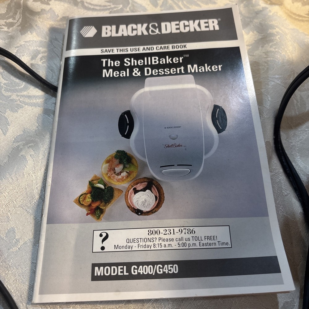 BLACK+DECKER The Shell Baker Meal and Dessert Maker - White: OPEN BOX, Kitchen