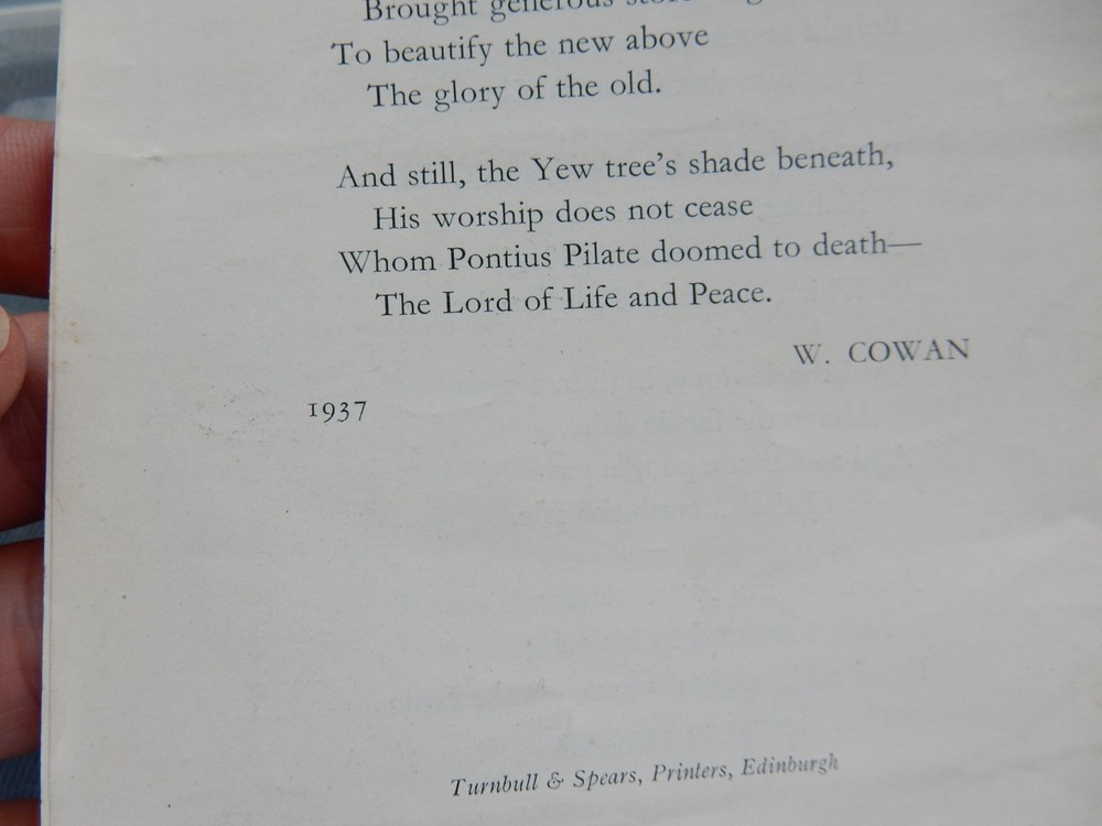 FORTINGAL FOLD OUT PAMPHLET 1937