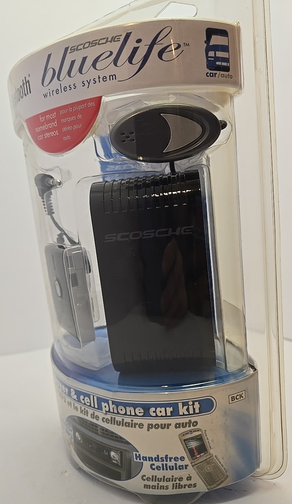 SCOSCHE Bluelife Wireless System, Universal Bluetooth Car Kit for Audio & Cell